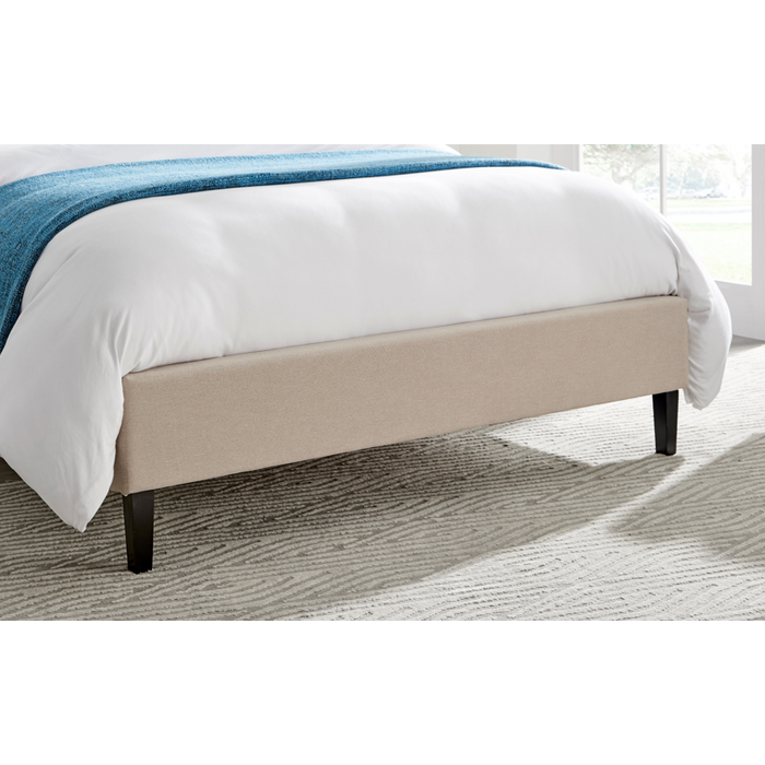 Kali Biscuit Fabric Bed Frame - FurniComp