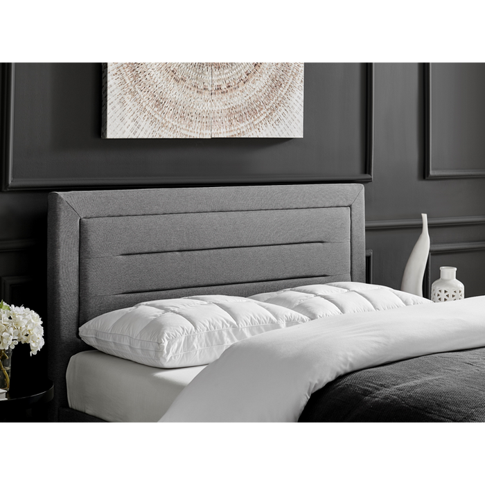 Kali Grey Fabric Bed Frame - FurniComp