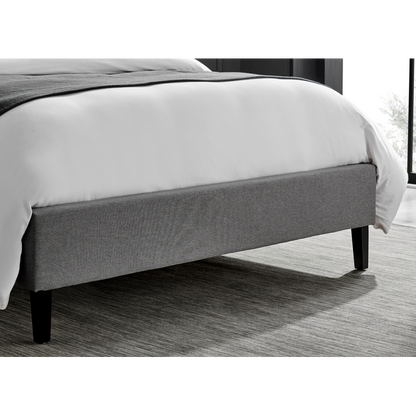 Kali Grey Fabric Bed Frame - FurniComp