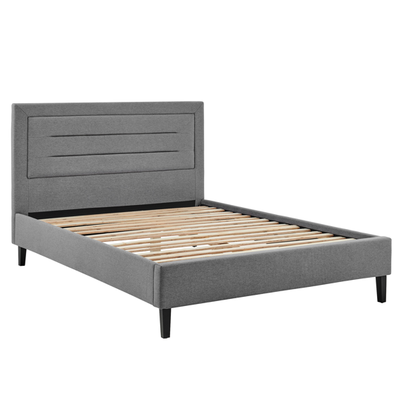 Kali Grey Fabric Bed Frame - FurniComp