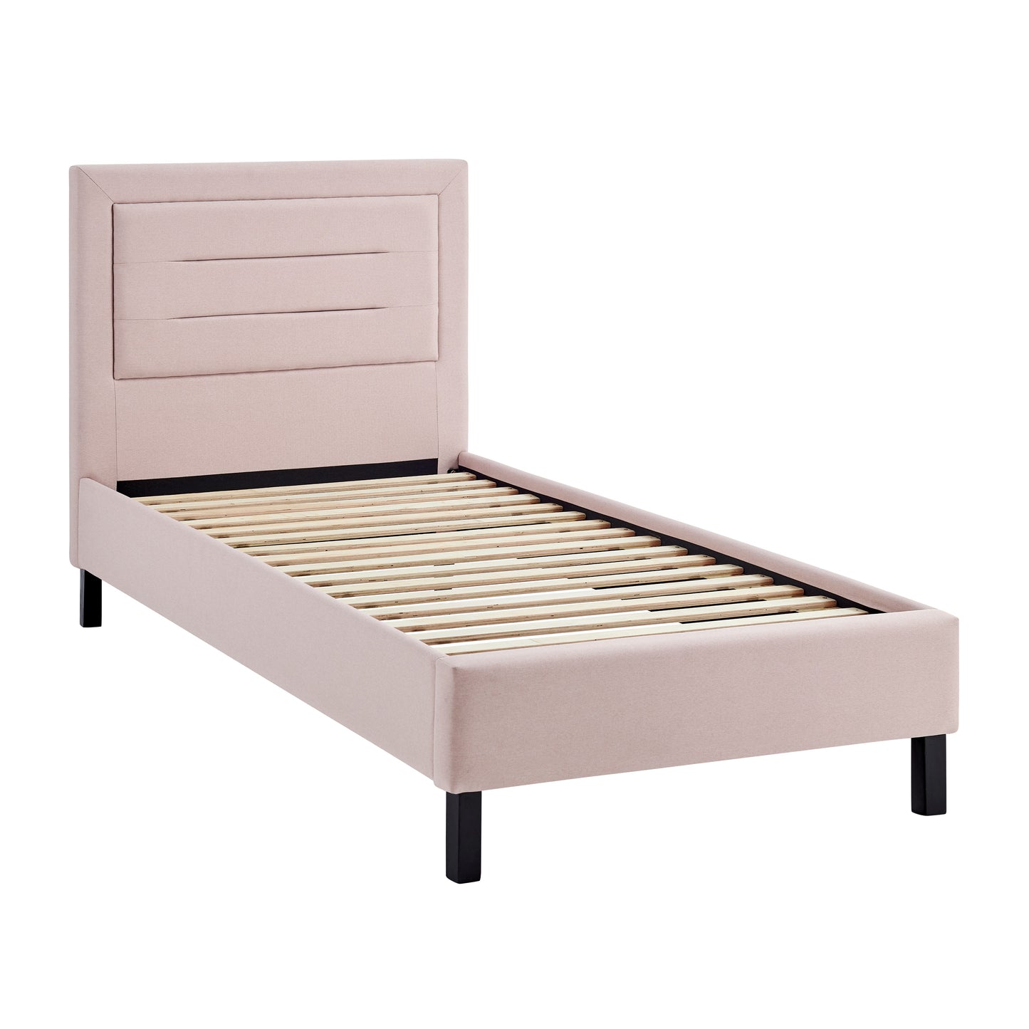 Kali Pink Fabric Bed Frame - FurniComp