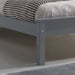 Kara Grey Painted Low Foot End Wooden Bed Frame - FurniComp