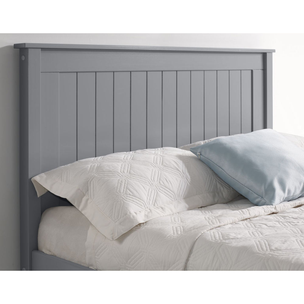 Kara Grey Painted Low Foot End Wooden Bed Frame - FurniComp