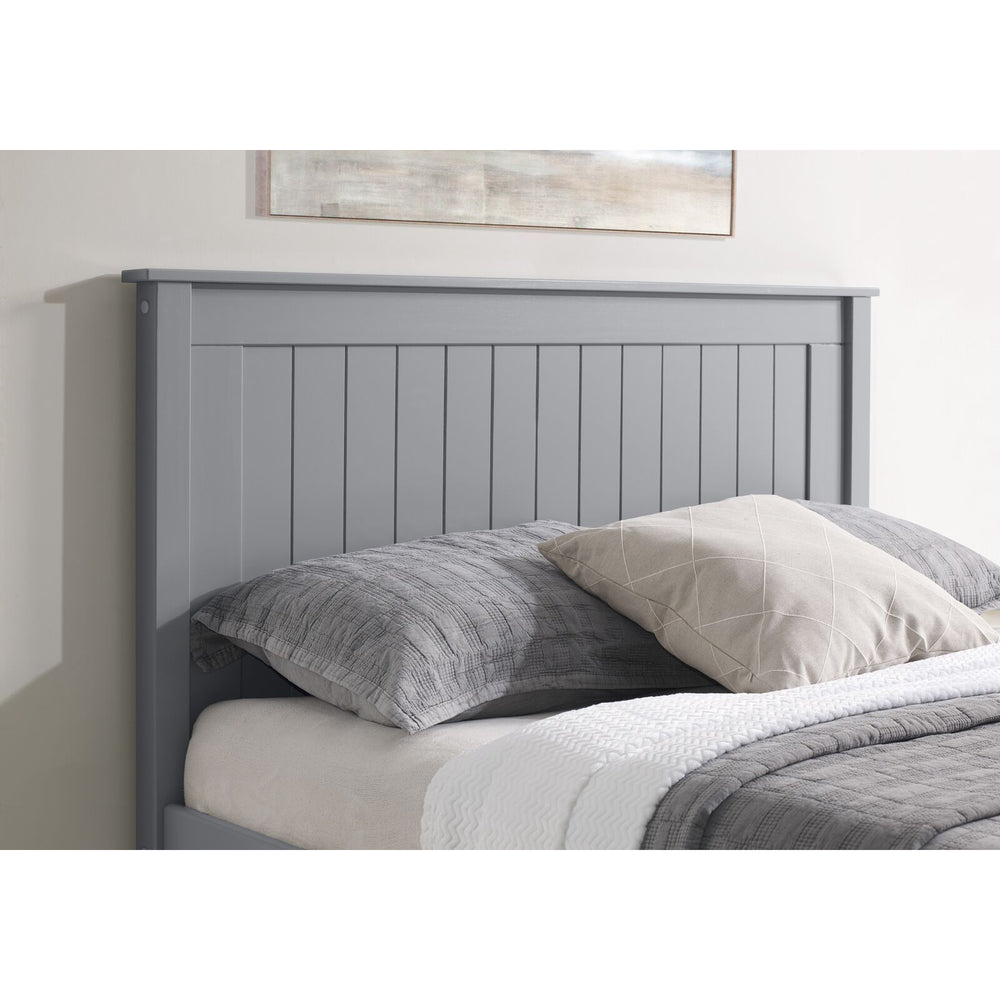 Kara Grey Painted High Footend Wooden Bed Frame - FurniComp
