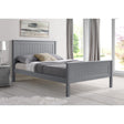 Kara Grey Painted High Footend Wooden Bed Frame - FurniComp