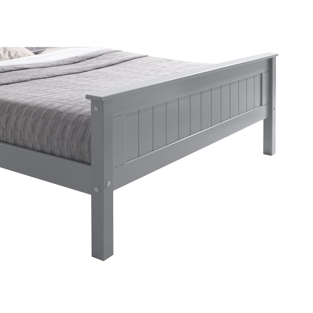 Kara Grey Painted High Footend Wooden Bed Frame - FurniComp