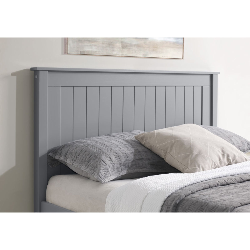 Kara Grey Painted High Footend Wooden Bed Frame - FurniComp