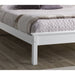 Kara White Painted Low Foot End Wooden Bed Frame - FurniComp