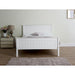 Kara White Painted High Footend Wooden Bed Frame - FurniComp