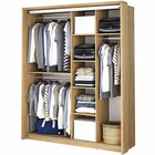 Klassy 2 Door Shetland Oak Mirrored Sliding Door Wardrobe KL-17 - FurniComp