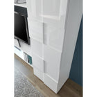 Lyon 3 Door White Gloss Sideboard - FurniComp