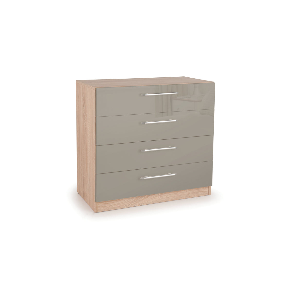 Lexi white high gloss sales chest of drawers