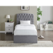 Lia Light Grey Fabric Storage Bed Frame - FurniComp