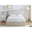 Lia Natural Fabric Storage Bed Frame - FurniComp