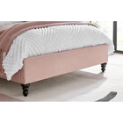 Lia Pink Fabric Bed Frame - FurniComp