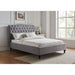 Lia Light Grey Fabric Bed Frame - FurniComp