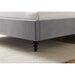 Lia Light Grey Fabric Bed Frame - FurniComp