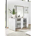 Lyon 3 Door Grey Gloss Sideboard - FurniComp