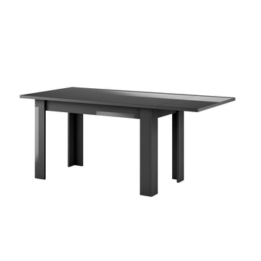 Lyon 137cm Grey Gloss Extending Dining Table - FurniComp