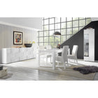Lyon 2 Door White Gloss Tall Sideboard/Highboard - FurniComp