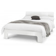 Marine White High Gloss Bed - FurniComp