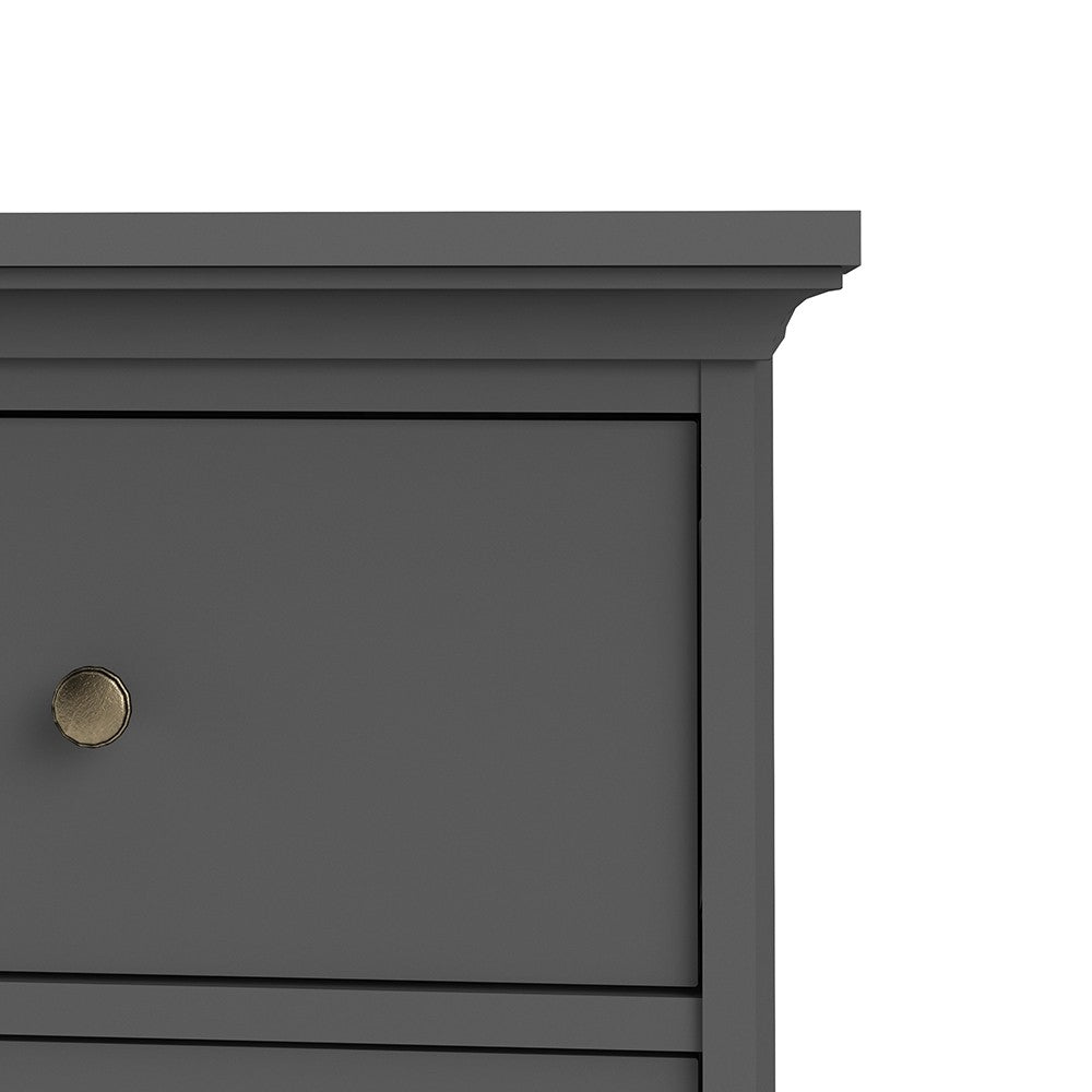 Marseille Matt Grey 4 Drawer Chest of Drawer - FurniComp