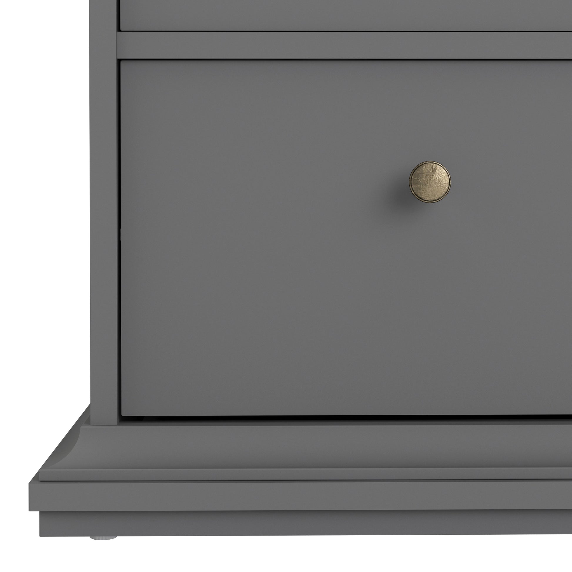 Marseille Matt Grey 6 Drawer Chest of Drawer - FurniComp