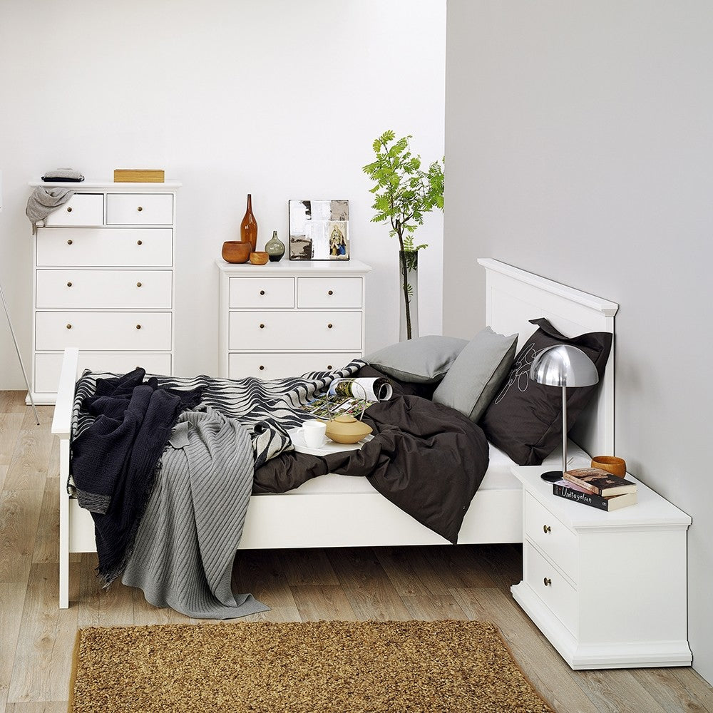 Marseille White 4 Drawer Chest of Drawer - FurniComp
