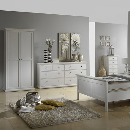 Marseille White 8 Drawer Chest of Drawer - FurniComp