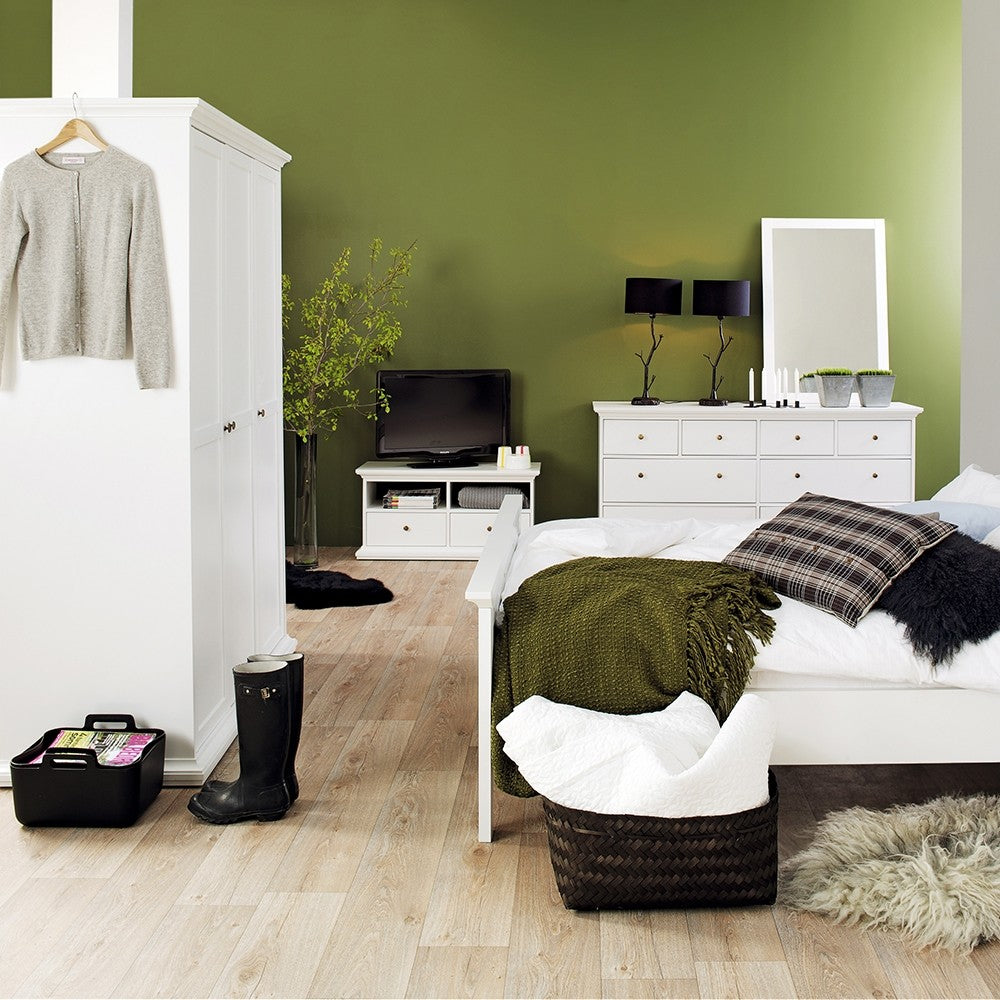 Marseille White 8 Drawer Chest of Drawer - FurniComp