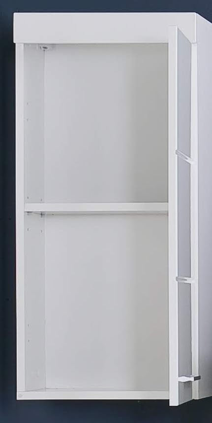 Modena 1 Door Wall Mounted White Gloss Bathroom Cabinet - FurniComp