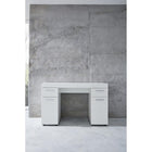 Modena 2 Door 2 Drawer White Gloss Home Office Desk - FurniComp