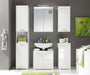 Modena 2 Door Mirrored White Wall Mounted Bathroom Cabinet - FurniComp