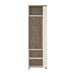 Munich White Gloss And Oak 1 Door Display Cabinet (LH) - FurniComp