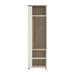 Munich White Gloss And Oak 1 Door Display Cabinet (RH) - FurniComp