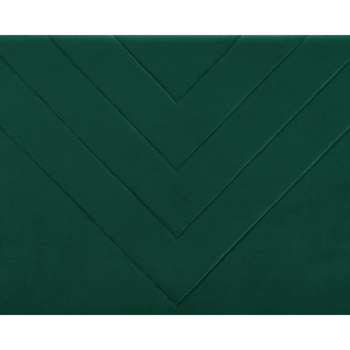 Natalie Green Velvet Fabric Bed Frame - FurniComp