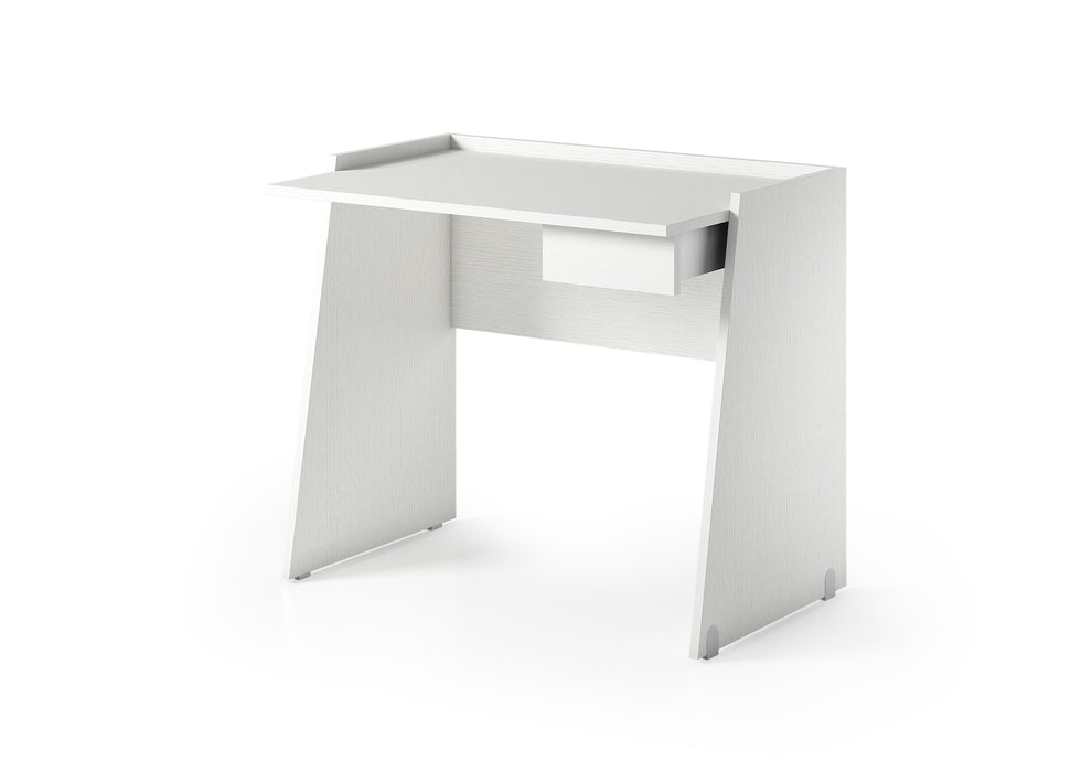 Nero Small White 1 Drawer Computer Desk Study Table - FurniComp