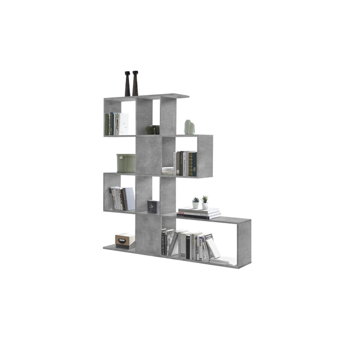 Novara Concrete Grey Bookcase/Room Dividers - FurniComp