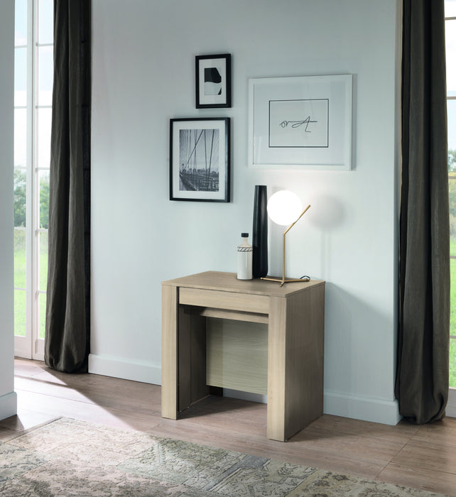 Novara Olmo Oak Extending Console Dining Table - FurniComp