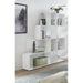 Novara White Gloss Bookcase/Room Dividers - FurniComp