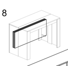 Novara Concrete Grey Extending Console Dining Table - FurniComp