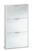 Novato 3 Drawer White Shoe Cabinet - FurniComp