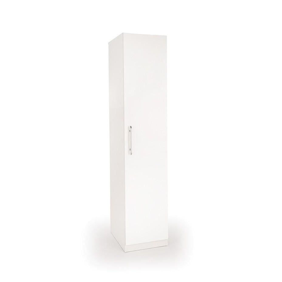Olivia 1 Door White Wardrobe - FurniComp