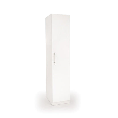 Olivia 1 Door White Wardrobe - FurniComp