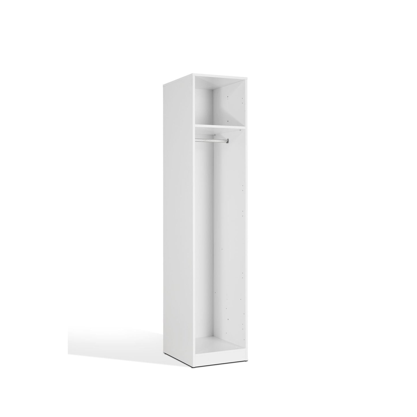 Olivia 1 Door White Wardrobe - FurniComp