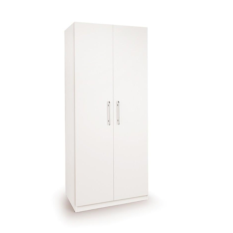 Olivia 2 Door White Wardrobe - FurniComp