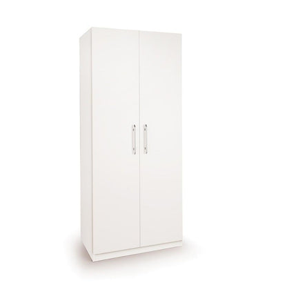 Olivia 2 Door White Wardrobe - FurniComp