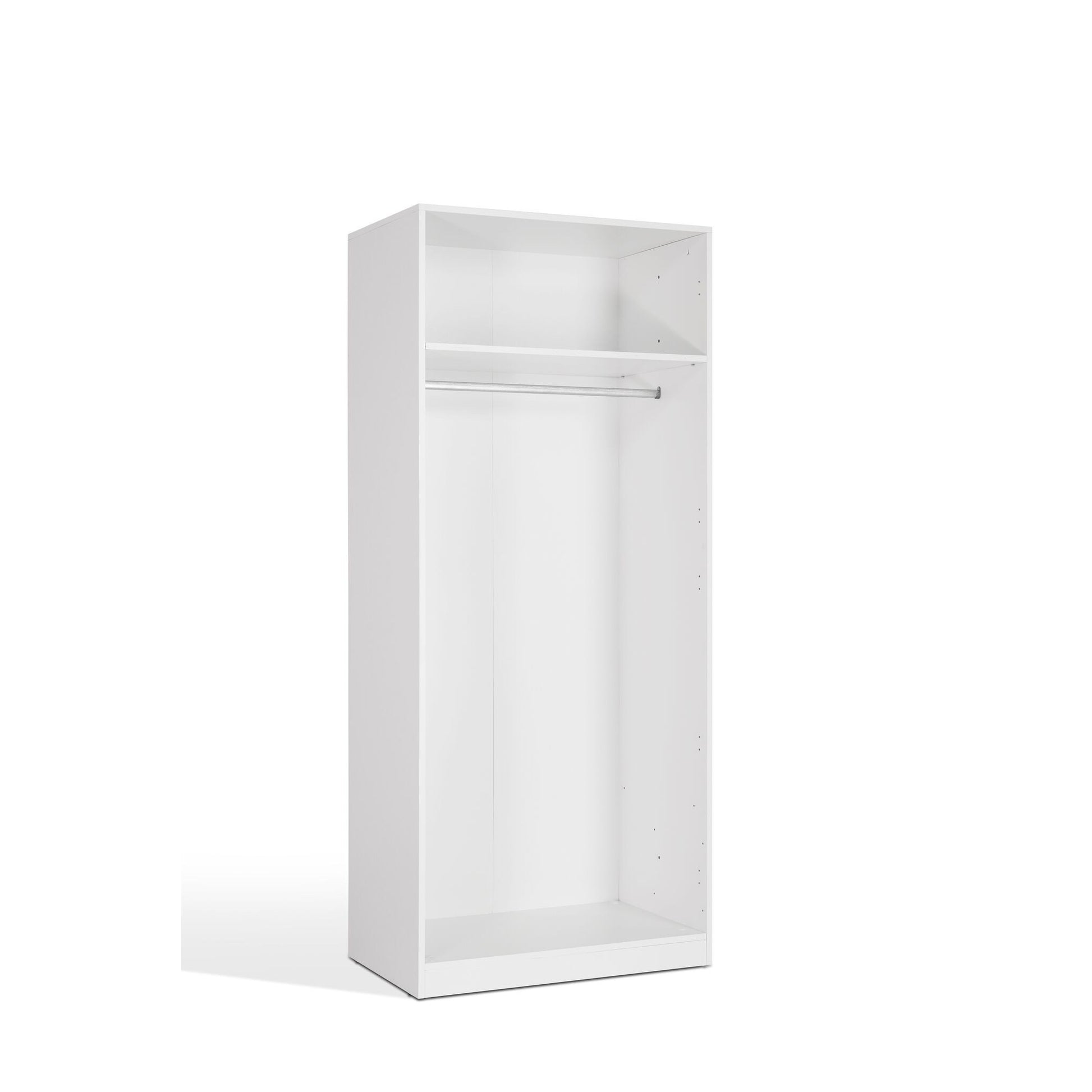 Olivia 2 Door White Wardrobe - FurniComp