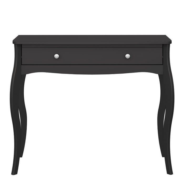 Rene 1 Drawer Black Dressing Table - FurniComp