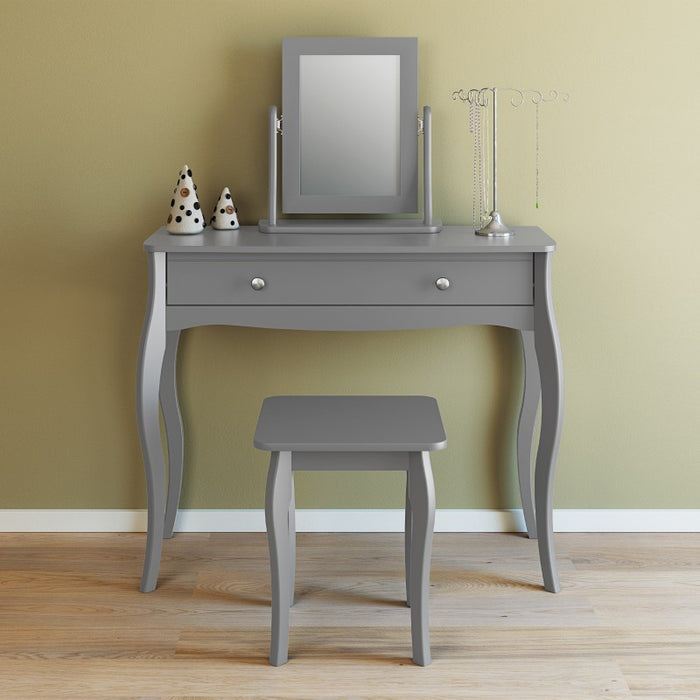 Rene 1 Drawer Grey Dressing Table - FurniComp